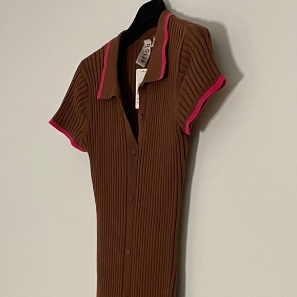 Ribbed Polo Dress - Picture 10 of 13